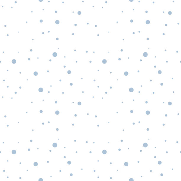 Pastel Colored Abstract Snowing Background - Pixel Perfect Seamless Pattern vector art illustration