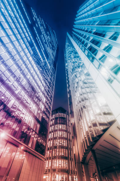 istock Looking up at the skyscrapers from below in central London 1417432378