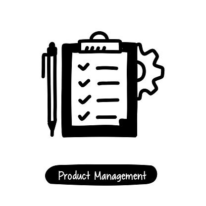 Product Management Icon. Trendy Style Vector Illustration Symbol
