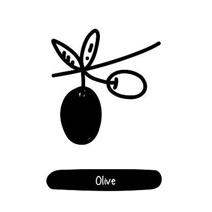 Olive Bunch Icon. Trendy Style Vector Illustration Symbol