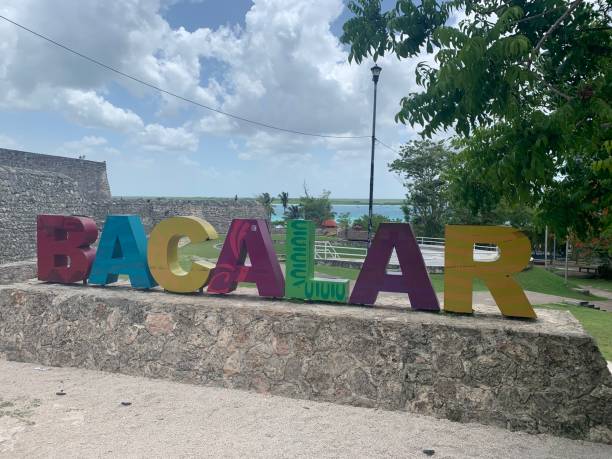 istock Sign of Bacalar in Mexico 1417439359