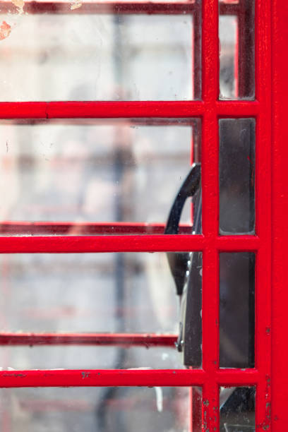 istock Telephone Behind Window Glass 1417464198