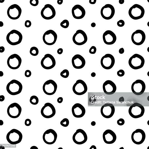 Spots Simple Pattern Simple Hand Drawn Geometric Pattern Abstract Spots Dashes Circles In ...