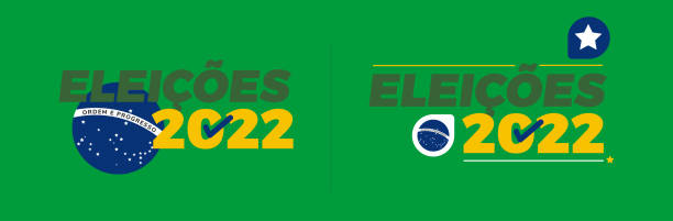 ilustrações, clipart, desenhos animados e ícones de logotipos para eleições no brasil em 2022. - urna eletrônica