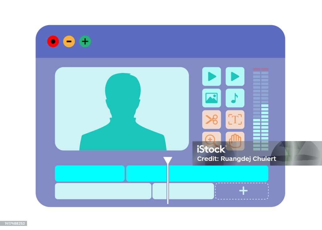Application Video Image Video Editing Application Display Stock Illustration - Download Image ...