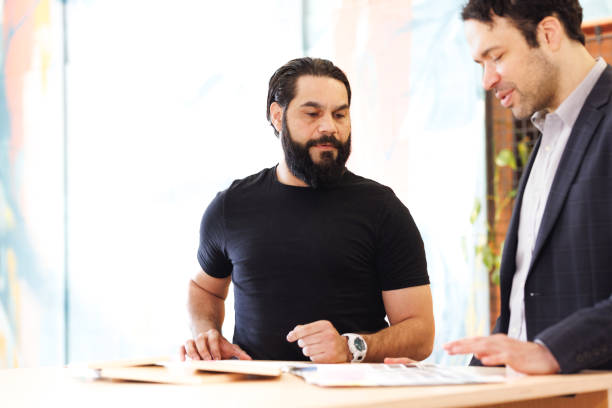 istock Aboriginal Australian creative director working with colleague 1417512875