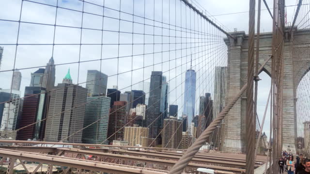 View of Lower Manhattan from the Brooklyn Bridge