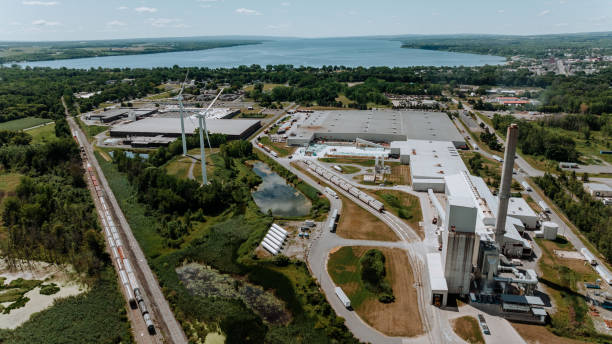 istock aerial view of industries 1417532201