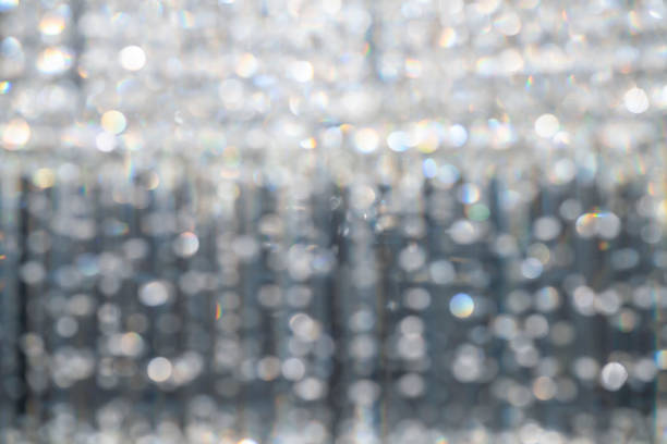 istock Bokeh blurred of Chrystal chandelier Abstract bokeh lights with soft light background, 1417533295