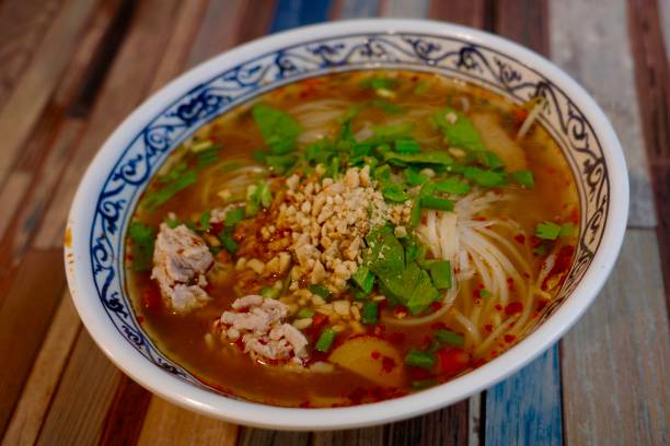 istock Thai spicy rice noodle dish 1417537126