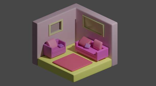 Isometric Livingroom