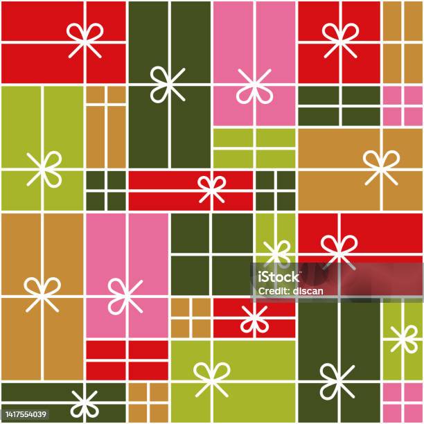 Pattern For Gift Box Holidays Seamless Pattern With Geometric Gift Boxes Stock Illustration ...
