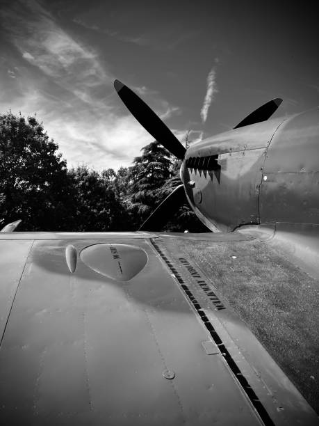 Spitfire war plane stock photo