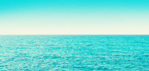 istock Blue calm sea landscape background 1417564425