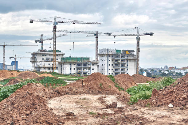 istock Construction of a residential area. 1417565361