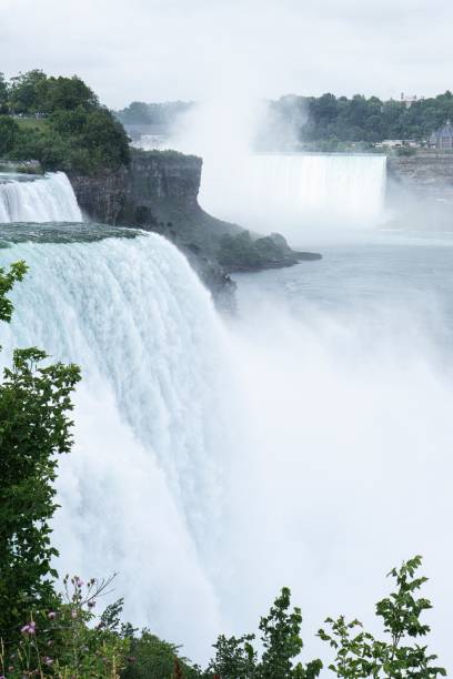 istock Beautiful vertical shot of Niagara falls 1417573527