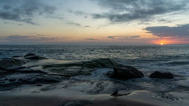 istock Beautiful sunset on the beaches 1417574361