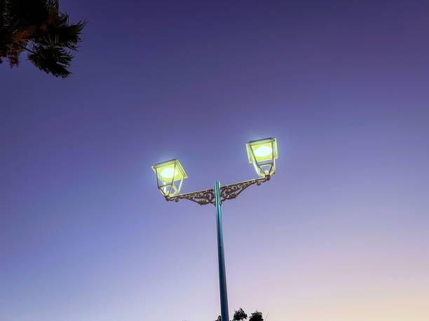 istock Beautiful Moroccan lamppost with night sky in the background 1417574767