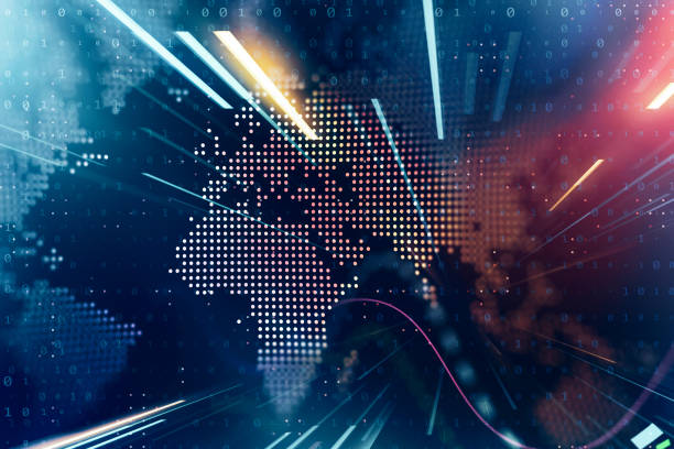 istock Digitally Generated Currency and Exchange Stock Chart for Finance and Economy Based Computer Software and Coding Display for Crypto Currency 1417581977