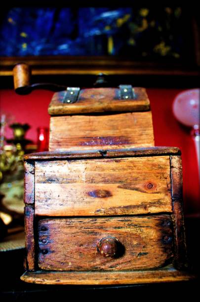 istock Wooden chest brown several drawers 1417585289