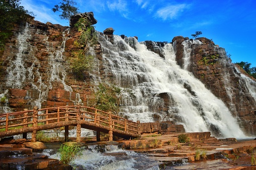 A beautiful scene of Tirathgarh waterfall in Kanger Valley National Park, Chhattisgarh, I