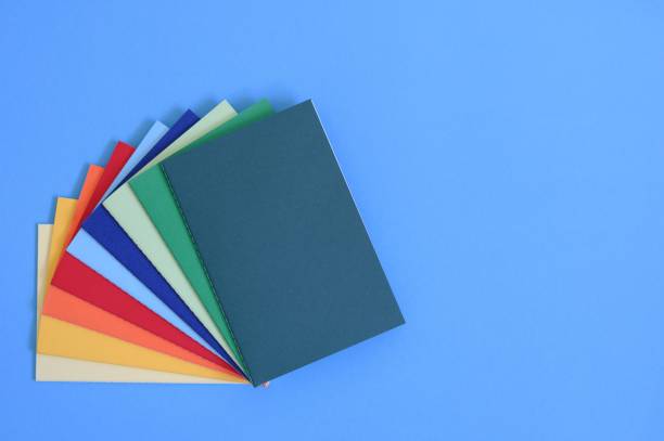 istock colorful Notebooks from above, school supplies 1417587152