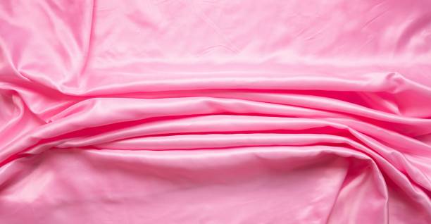 istock Close up of Satin Textured Fabric 1417590128