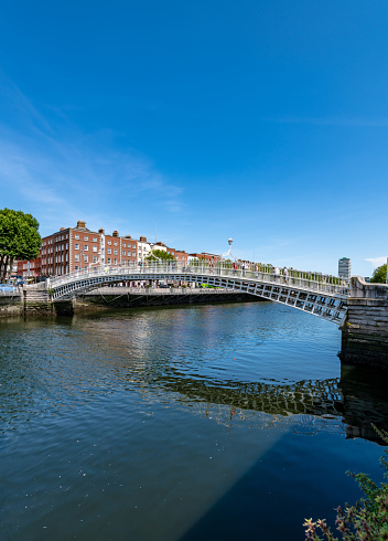 Ha'penny Bridge  in Dublin, Ireland