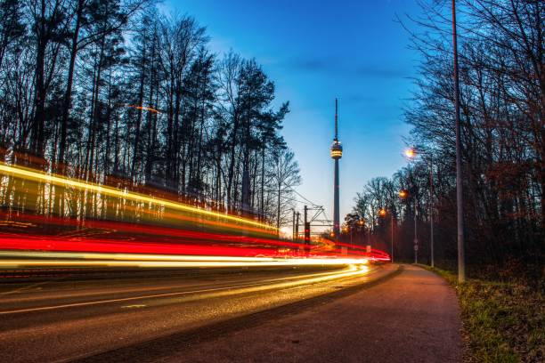istock Lightpainting at Fernsehturm Stuttgart 1417595548
