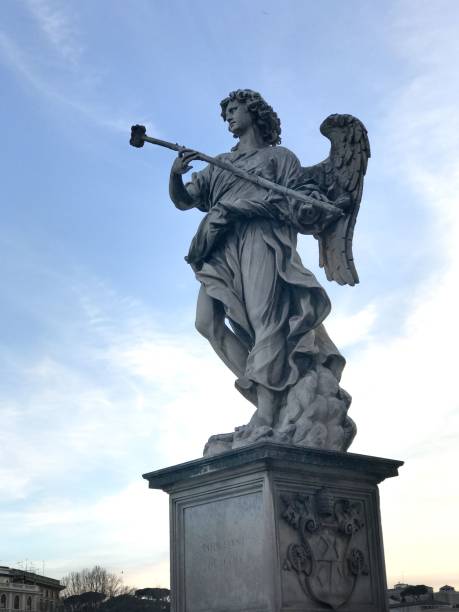 istock Low-angle view of the angel statue 1417599877