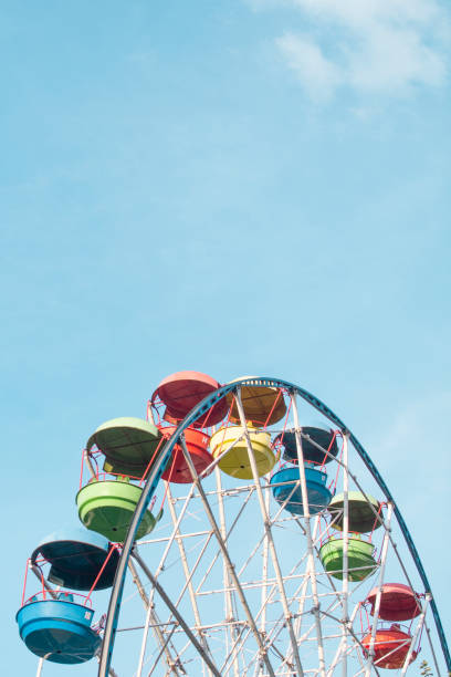 istock Multicolored Ferris wheel in Izmailovsky Park , Moscow, Russia 1417601734