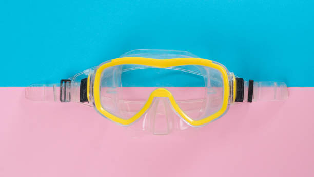 istock Underwater underwater breathing mask and snorkel, snorkeling kit 1417612324