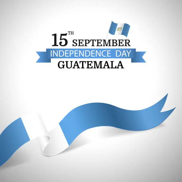 Vector illustration of Guatemala Independence Day.