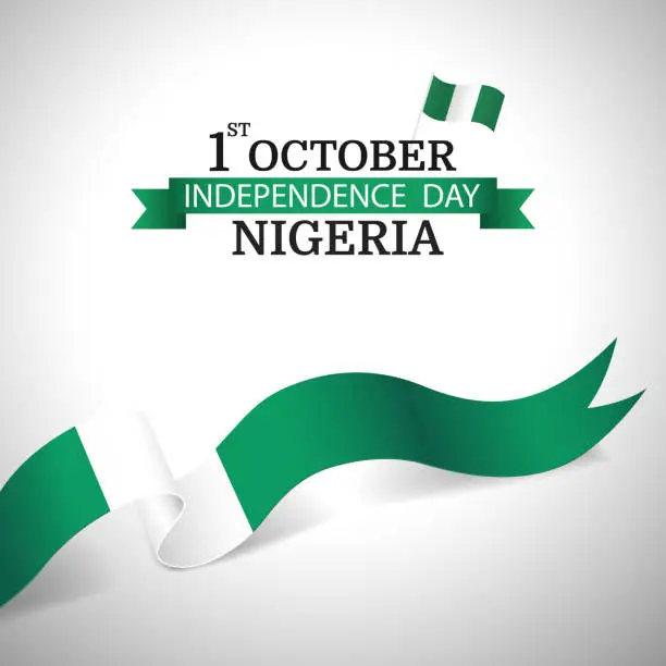 Vector illustration of Nigeria Independence Day.