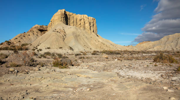 Tabernas desert near Almeria in Spain stock photo