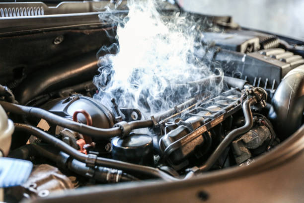 istock smoke or steam from a vehicle engine 1417621170