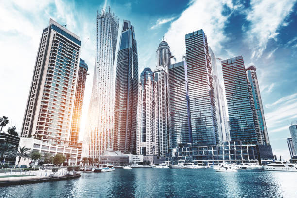 istock Dubai marina skyline in UAE 1417622063
