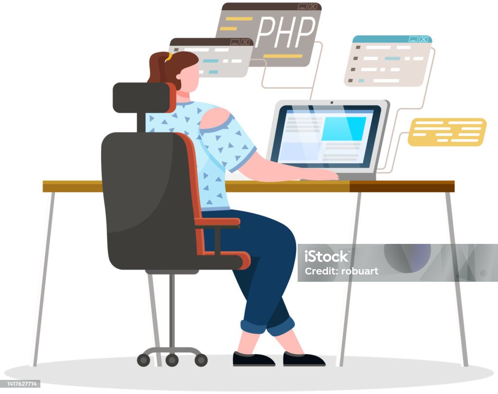 Programmer Engineering And Coding Set Of Programmers Working On Web ...