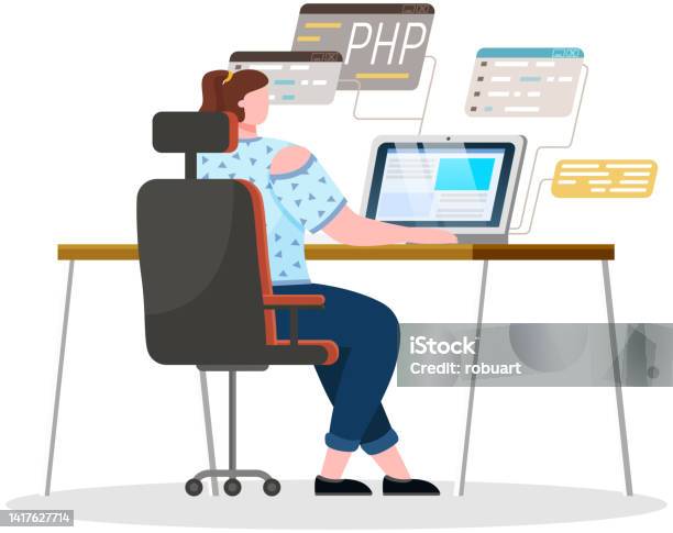Programmer Engineering And Coding Set Of Programmers Working On Web ...