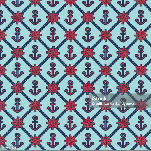 Vessels Pattern Vector Marine Style Graphic Pattern Stock Illustration - Download Image ...