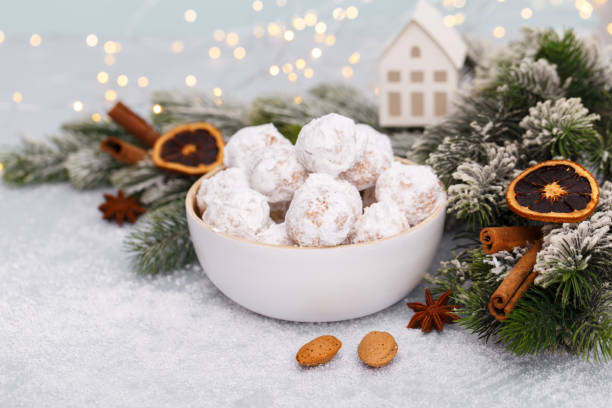 istock Traditional Christmas snowball cookies 1417642801