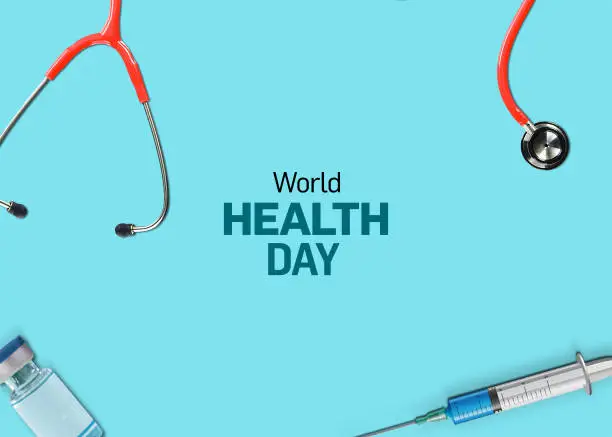 April 7th World Health Day. Global health awareness day.