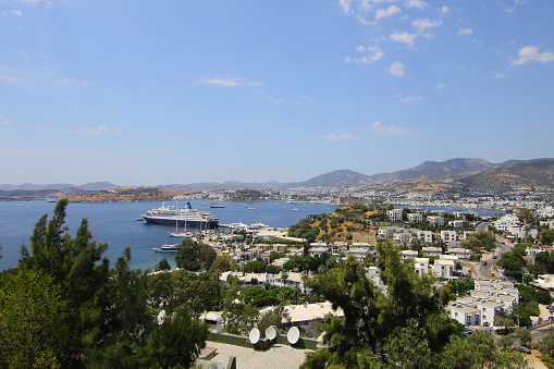 Piraeus, Greece - June, 17th 2014: Blue Sea Ferries in the port of Piraeus, Greece.