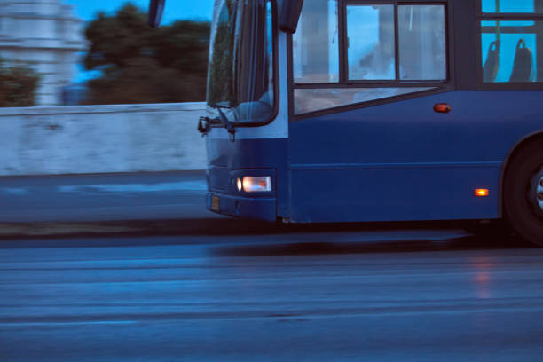istock Bus public transportation in Budapest, Hungary. 1417664955