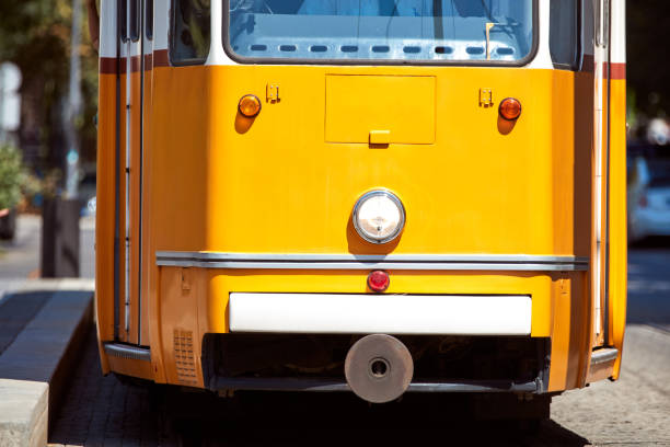 istock Tram tramway public transportation in Budapest, Hungary. 1417665800