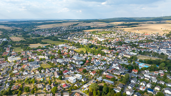Aerial view of Bad Camberg, Germany