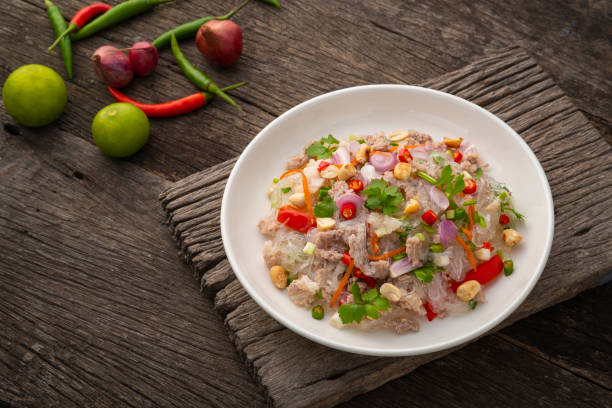 istock Spicy Glass Noodle Salad with Minced Pork 1417669999