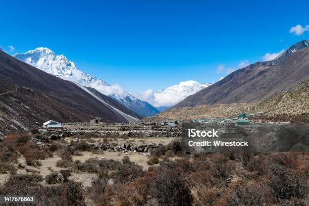 Stunning View Of The Dingboche Village Everest Base Camp Trek Nepal Stock Photo - Download Image Now