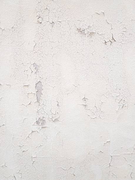 pared blanca pintada texturizada - peeling paint wall white fotografías e imágenes de stock