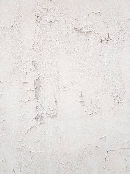 テクスチャ塗装された白い壁 - peeling paint wall white ストックフォトと画像